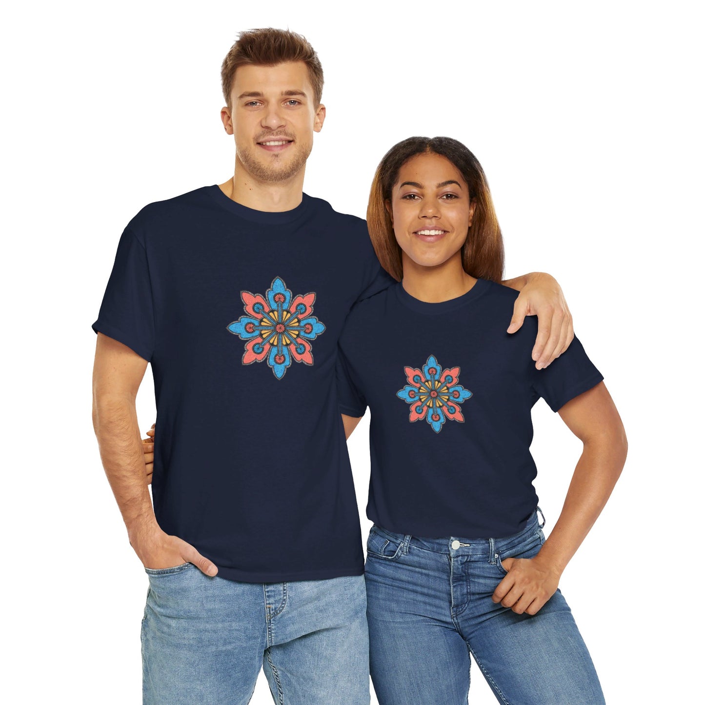 Concrete Flower V2 Dark Theme l Unisex Heavy Cotton Tee