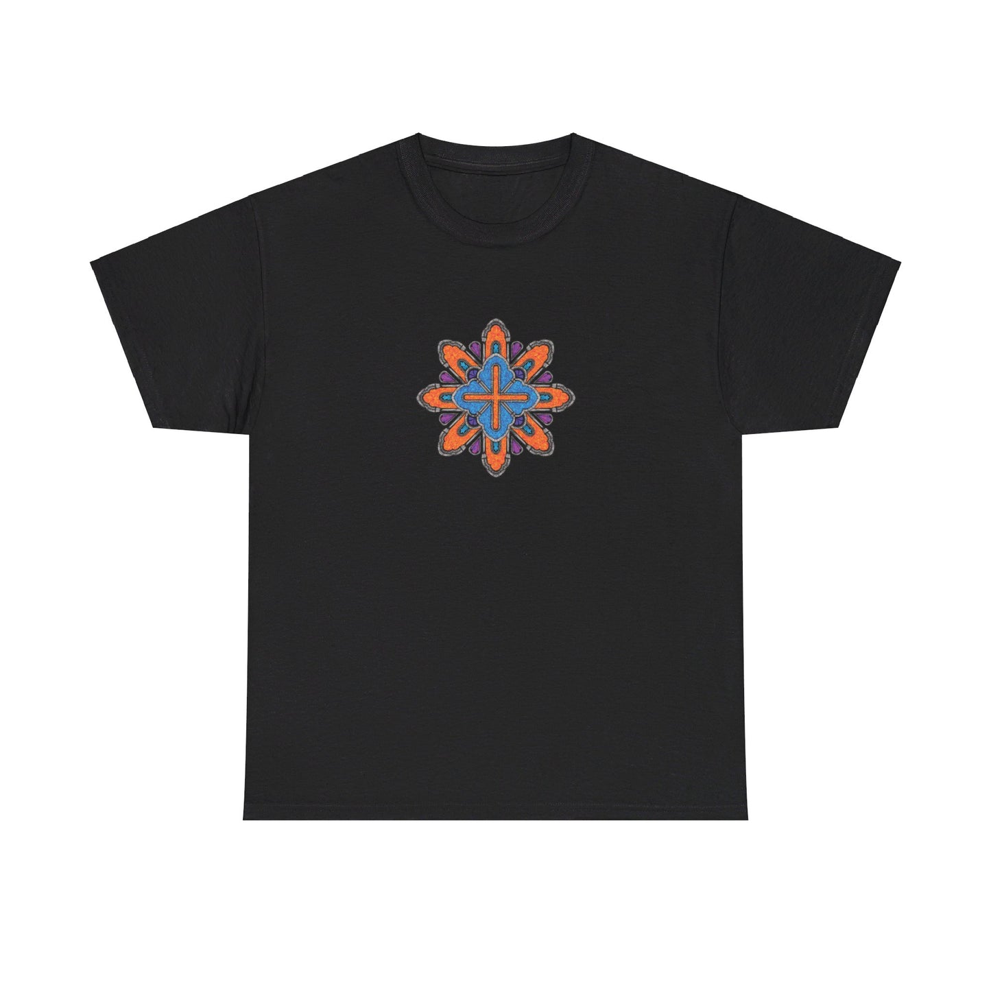 Concrete Flower V3 Dark Theme l Unisex Heavy Cotton Tee