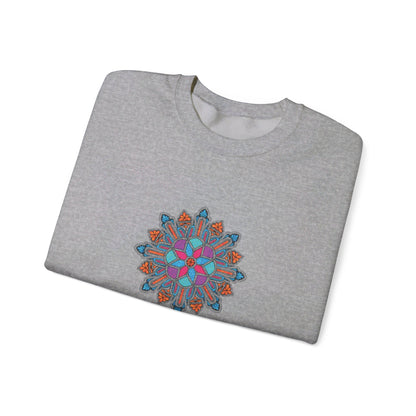 Concrete Flower V1 Light Theme | Unisex Heavy Blend™ Crewneck Sweatshirt