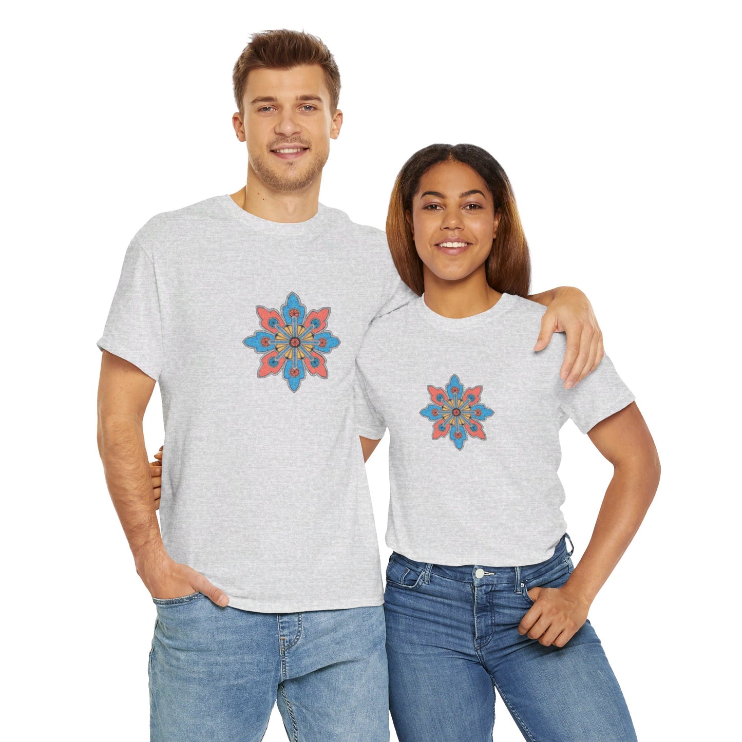 Concrete Flower V2 Light Theme l Unisex Heavy Cotton Tee