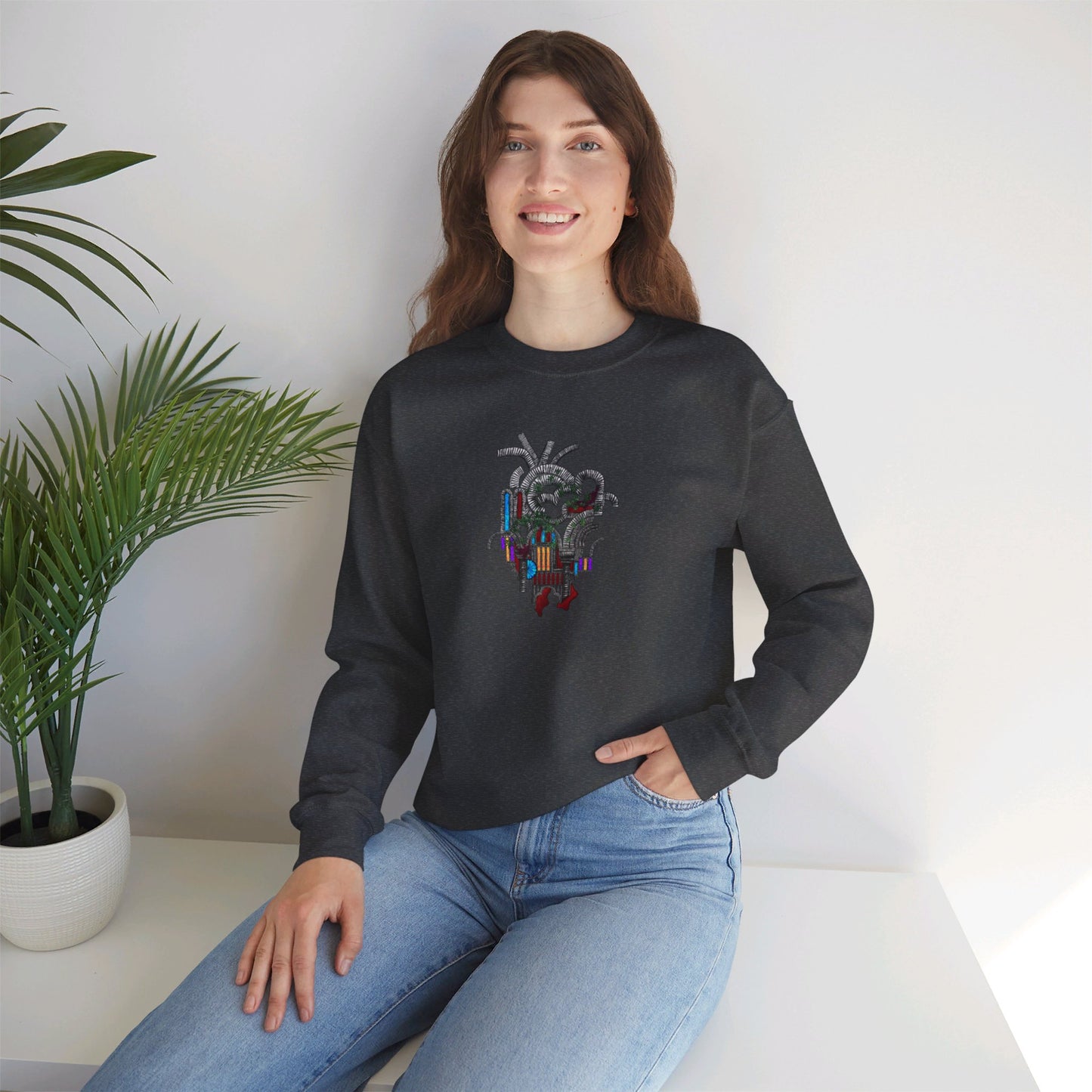 Heart of Stone Dark Theme | Unisex Heavy Blend™ Crewneck Sweatshirt