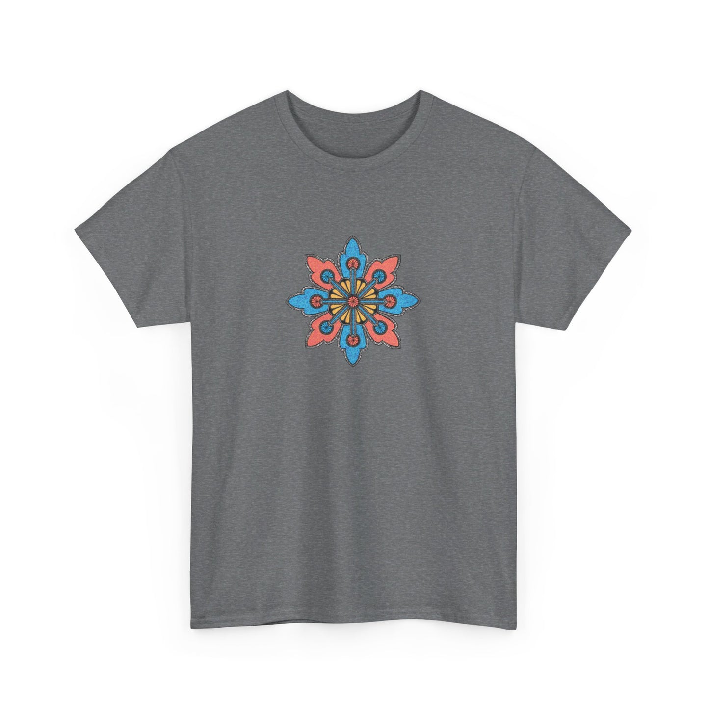 Concrete Flower V2 Dark Theme l Unisex Heavy Cotton Tee