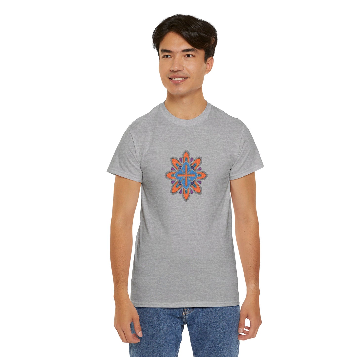 Concrete Flower V3 Light Theme l Unisex Heavy Cotton Tee