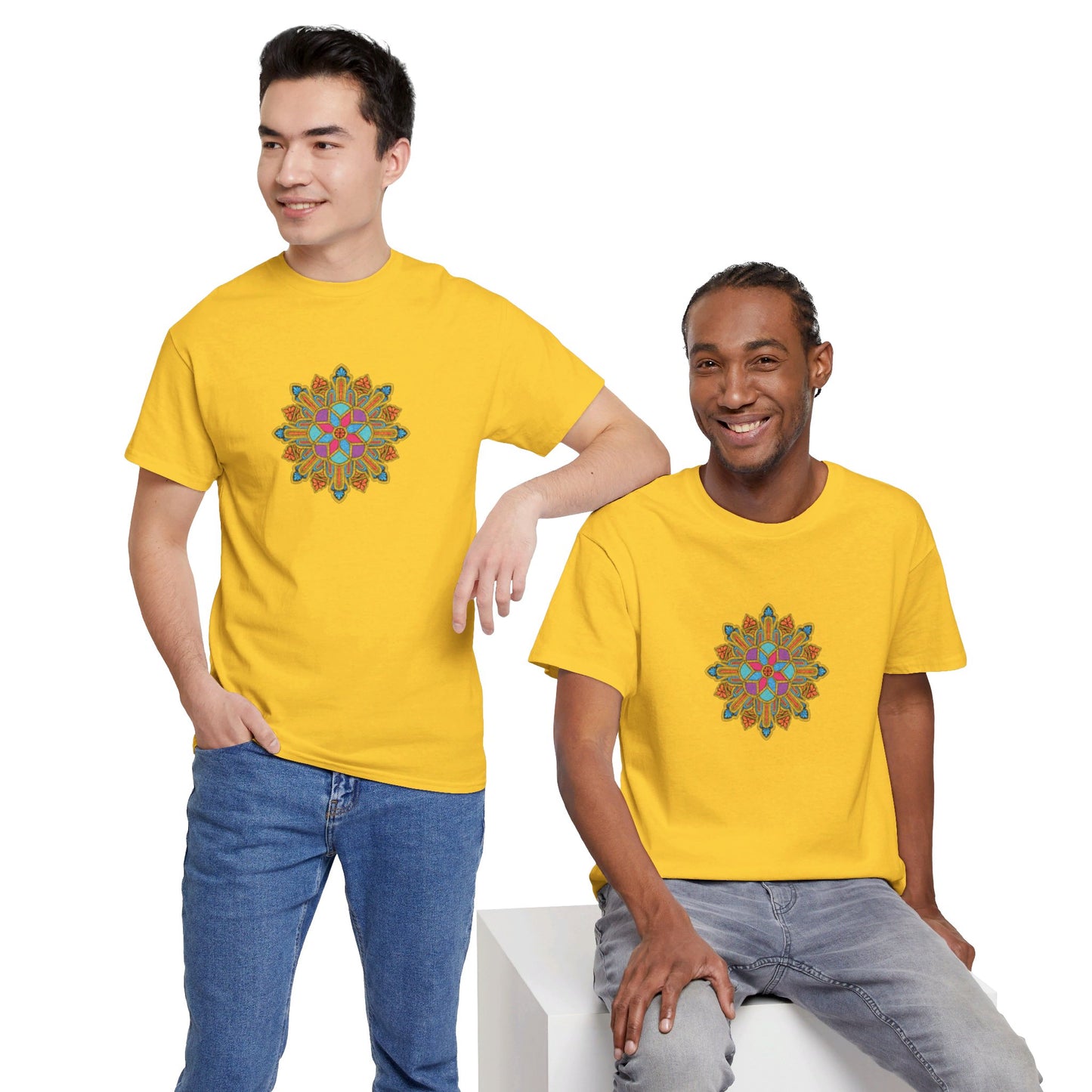 Concrete Flower V1 Light Theme l Unisex Heavy Cotton Tee