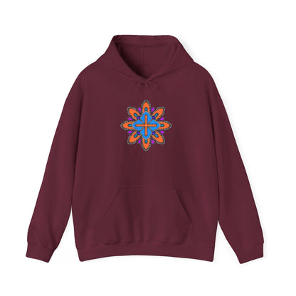 Concrete Flower V3 Dark Theme | Unisex Heavy Blend™ Hooded Sweatshirt