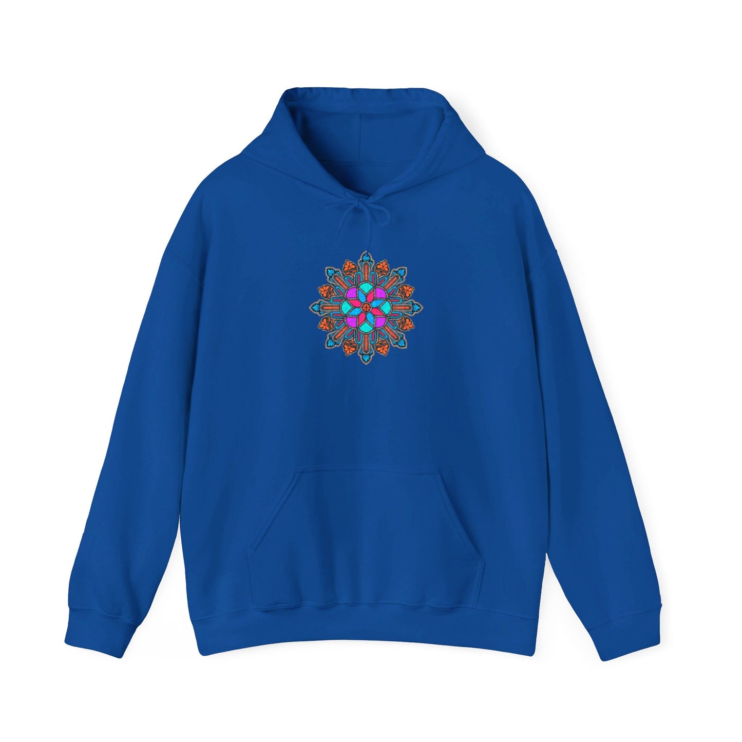 Concrete Flower V1 Dark Theme | Unisex Heavy Blend™ Hooded Sweatshirt