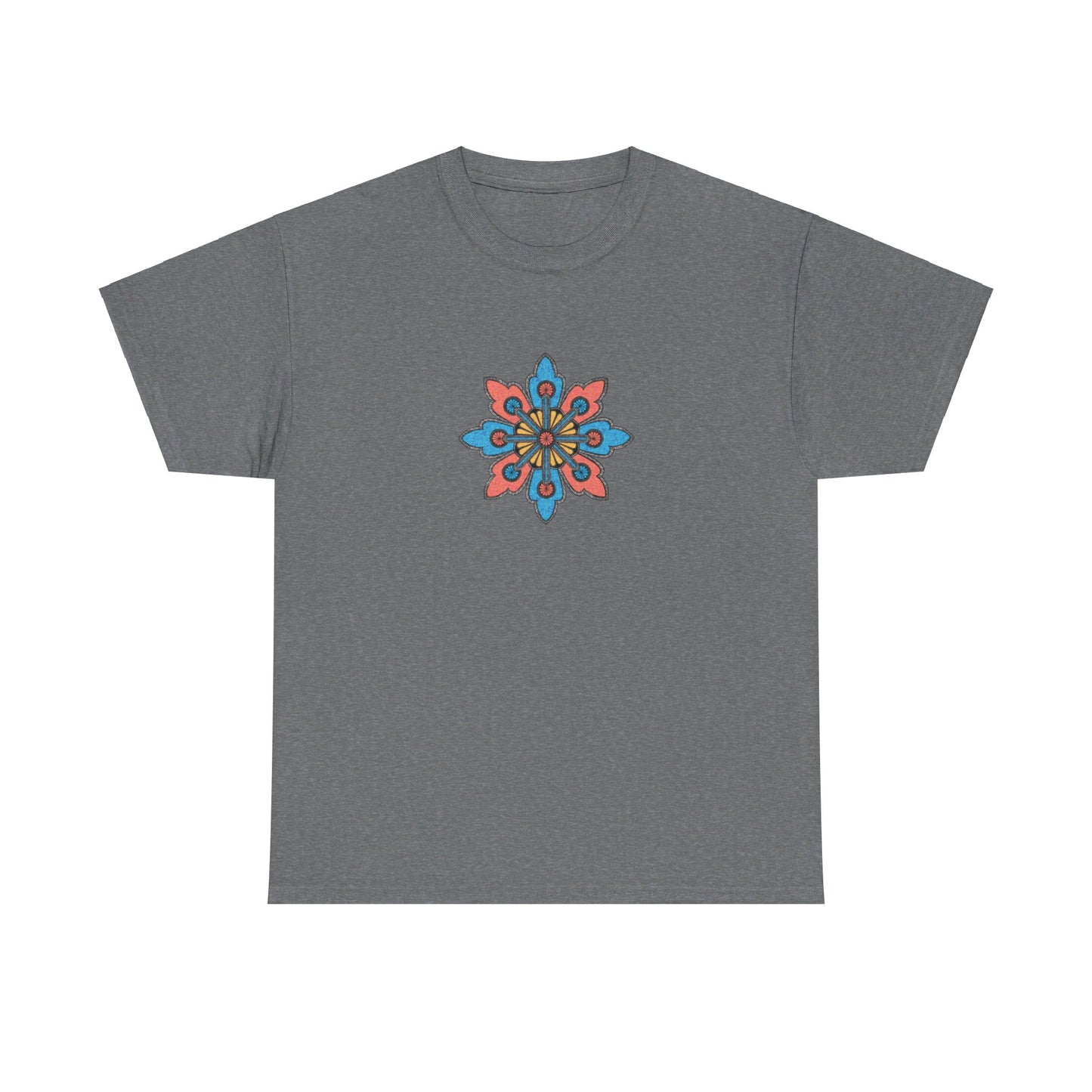 Concrete Flower V2 Dark Theme l Unisex Heavy Cotton Tee