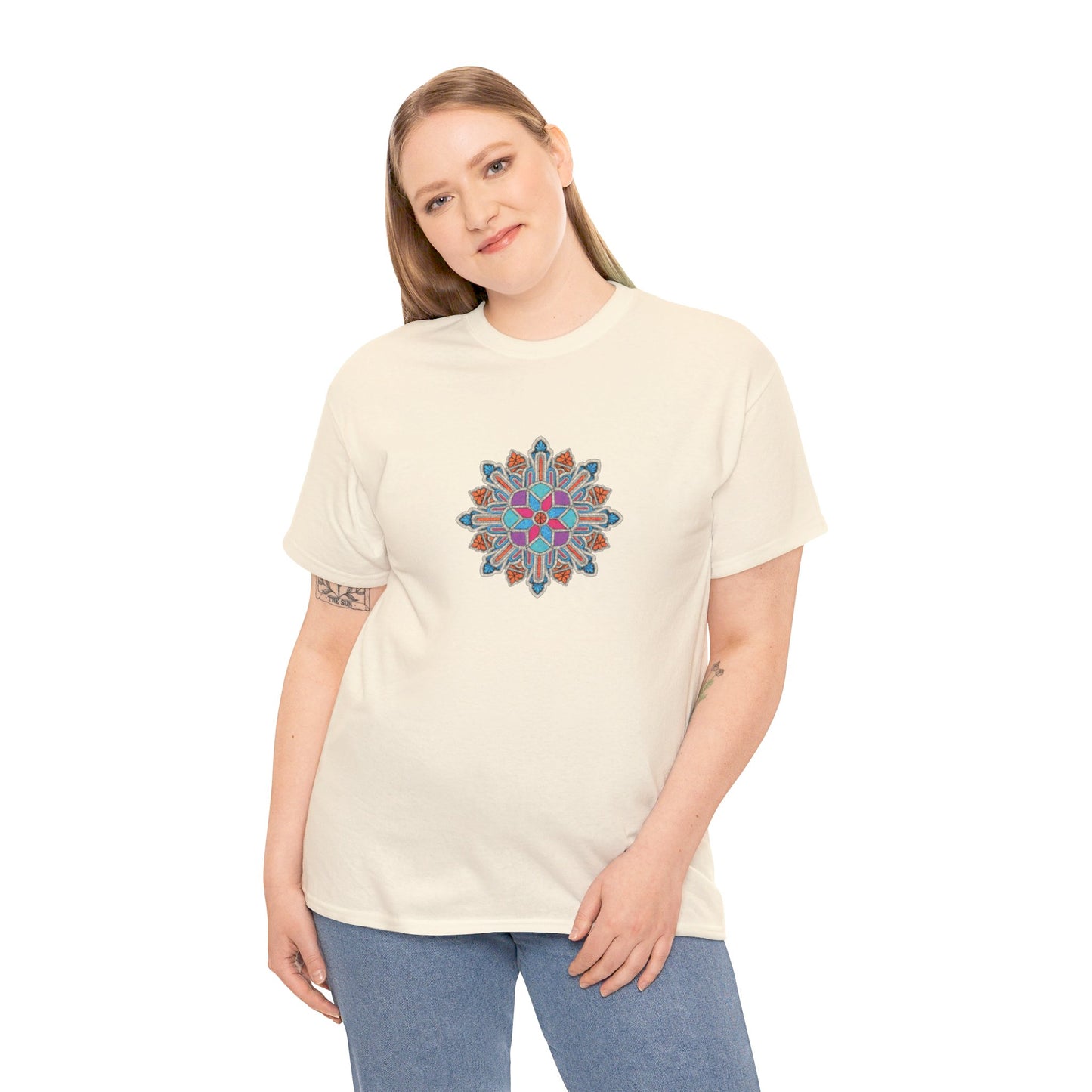 Concrete Flower V1 Light Theme l Unisex Heavy Cotton Tee