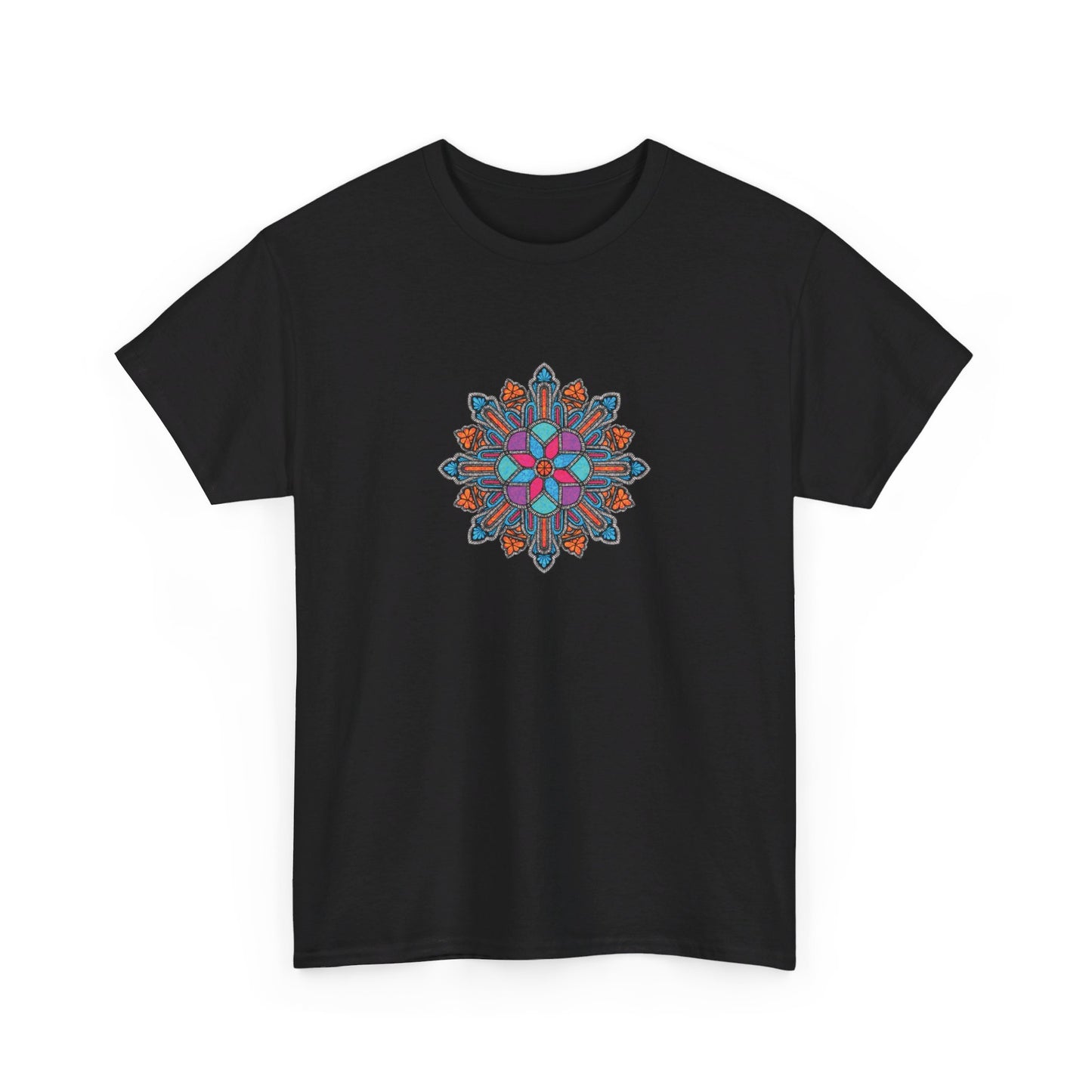 Concrete Flower V1 Dark Theme l Unisex Heavy Cotton Tee