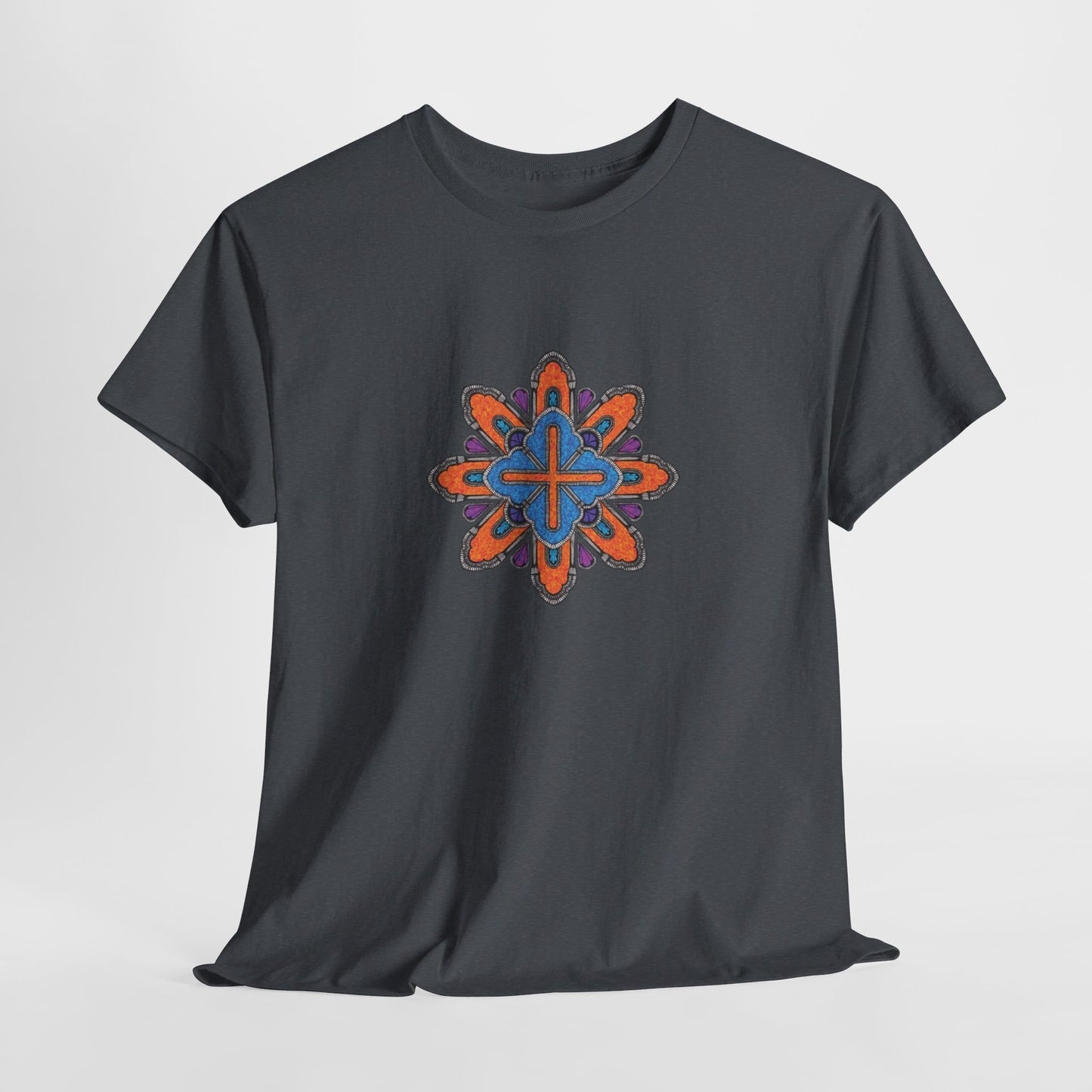 Concrete Flower V3 Dark Theme l Unisex Heavy Cotton Tee