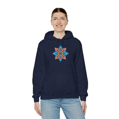 Concrete Flower V2 Dark Theme | Unisex Heavy Blend™ Hooded Sweatshirt