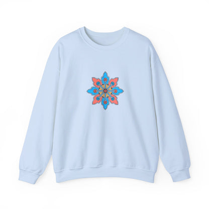 Concrete Flower V2 Light Theme | Unisex Heavy Blend™ Crewneck Sweatshirt