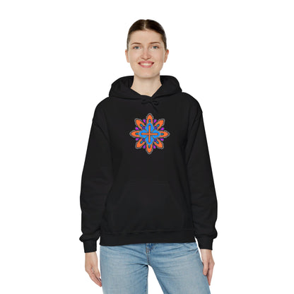 Concrete Flower V3 Dark Theme | Unisex Heavy Blend™ Hooded Sweatshirt