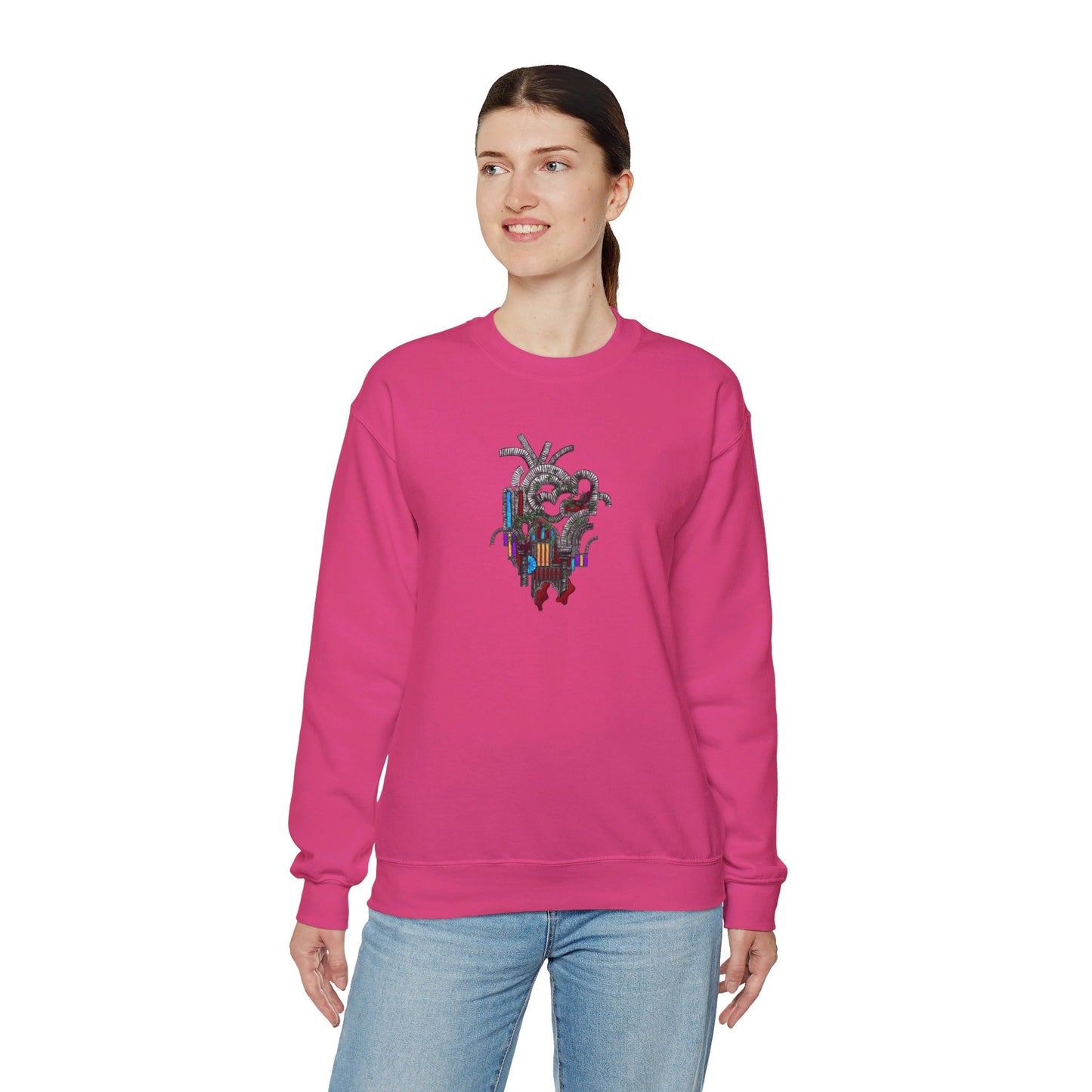 Heart of Stone Dark Theme | Unisex Heavy Blend™ Crewneck Sweatshirt