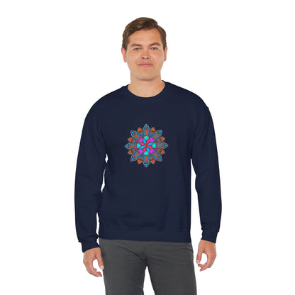 Concrete Flower V1 Dark Theme | Unisex Heavy Blend™ Crewneck Sweatshirt