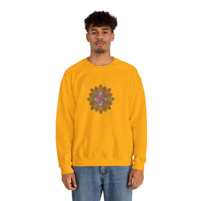 Concrete Flower V1 Light Theme | Unisex Heavy Blend™ Crewneck Sweatshirt