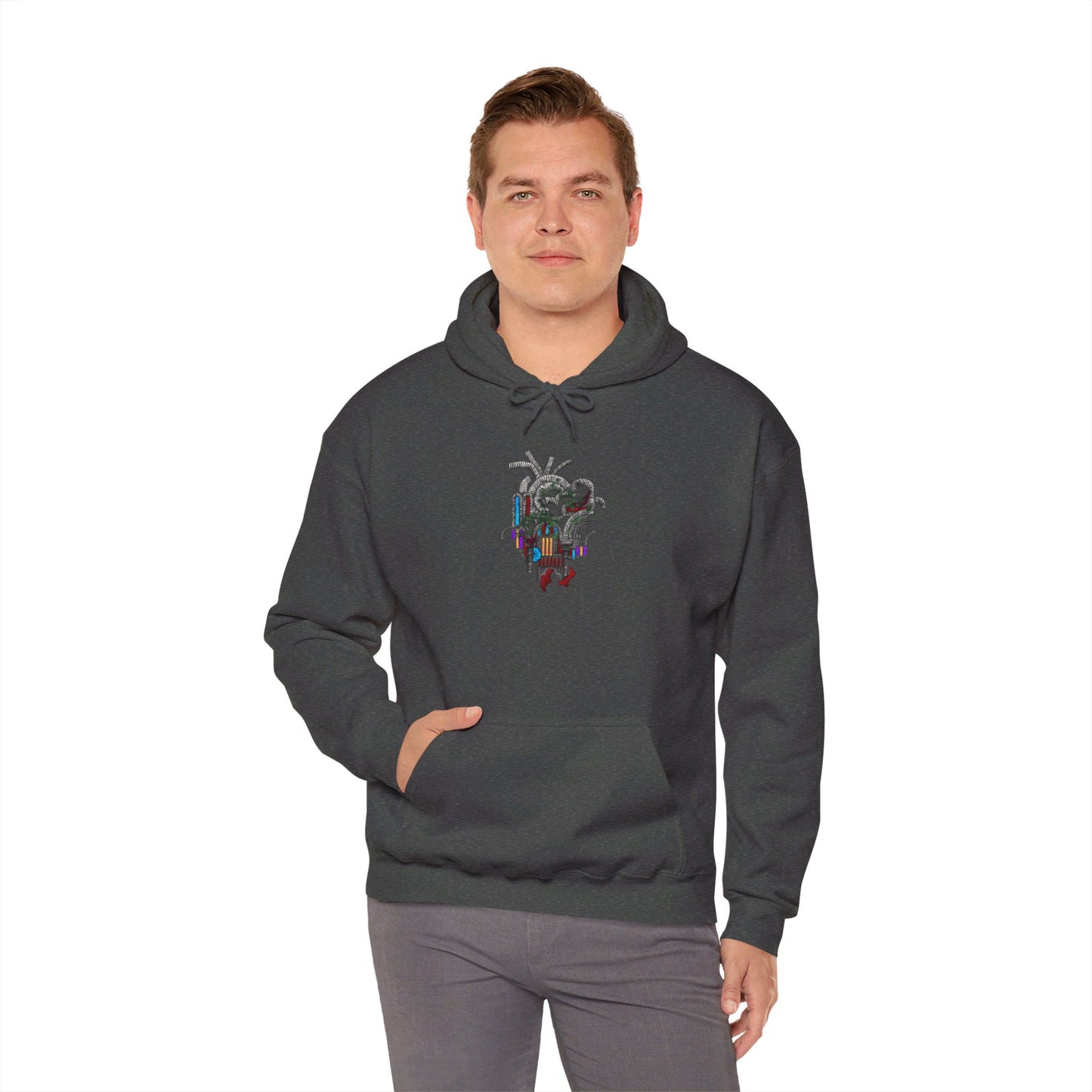 Heart of Stone Dark Theme | Unisex Heavy Blend™ Hooded Sweatshirt