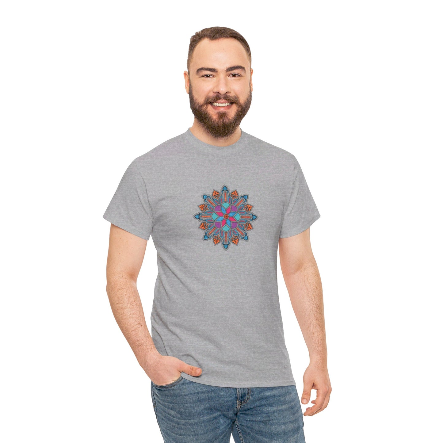 Concrete Flower V1 Light Theme l Unisex Heavy Cotton Tee