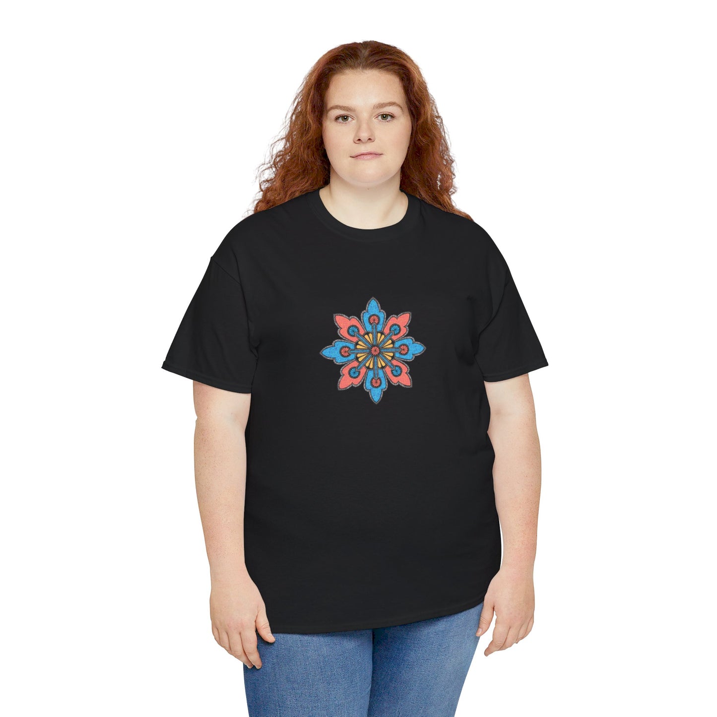 Concrete Flower V2 Dark Theme l Unisex Heavy Cotton Tee