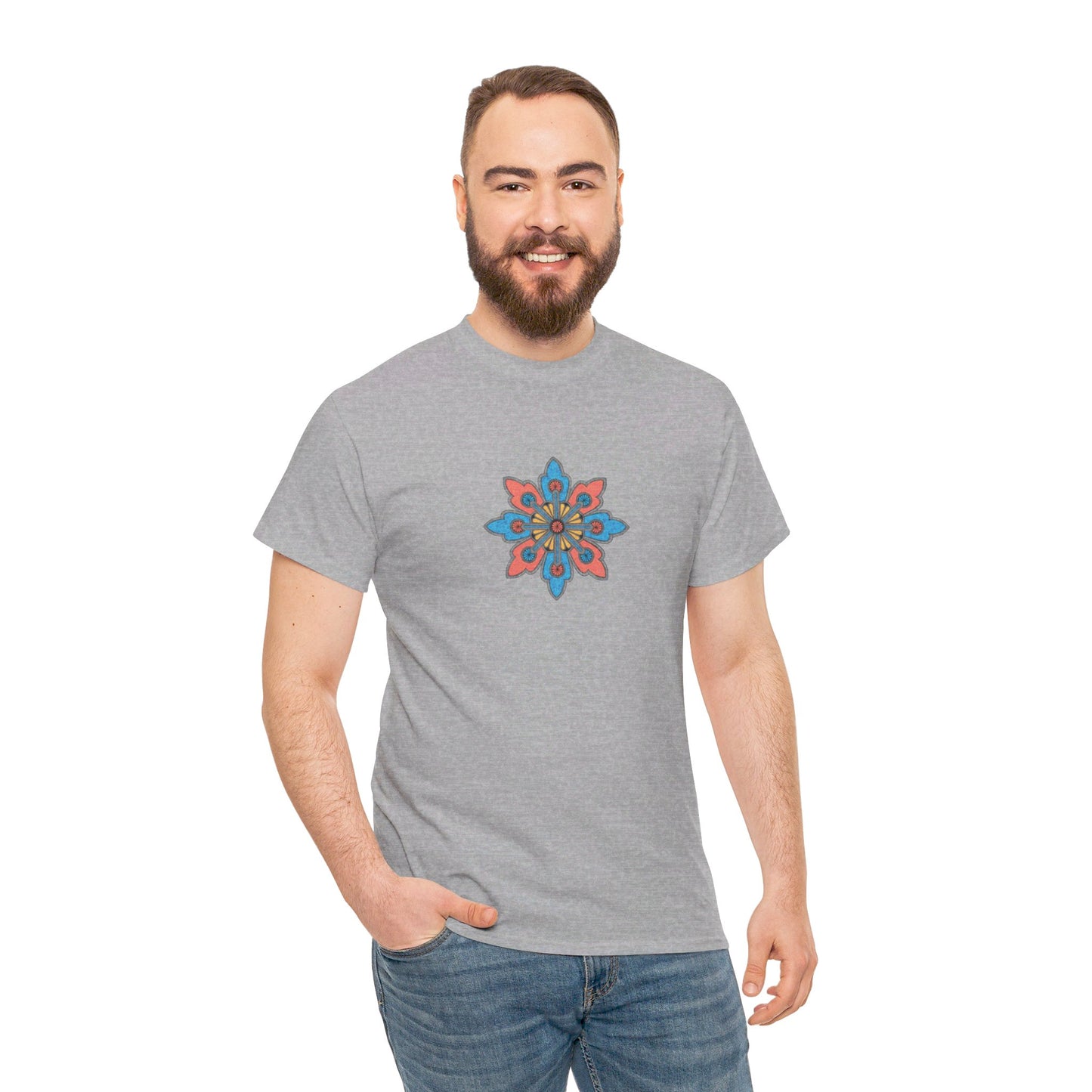 Concrete Flower V2 Light Theme l Unisex Heavy Cotton Tee