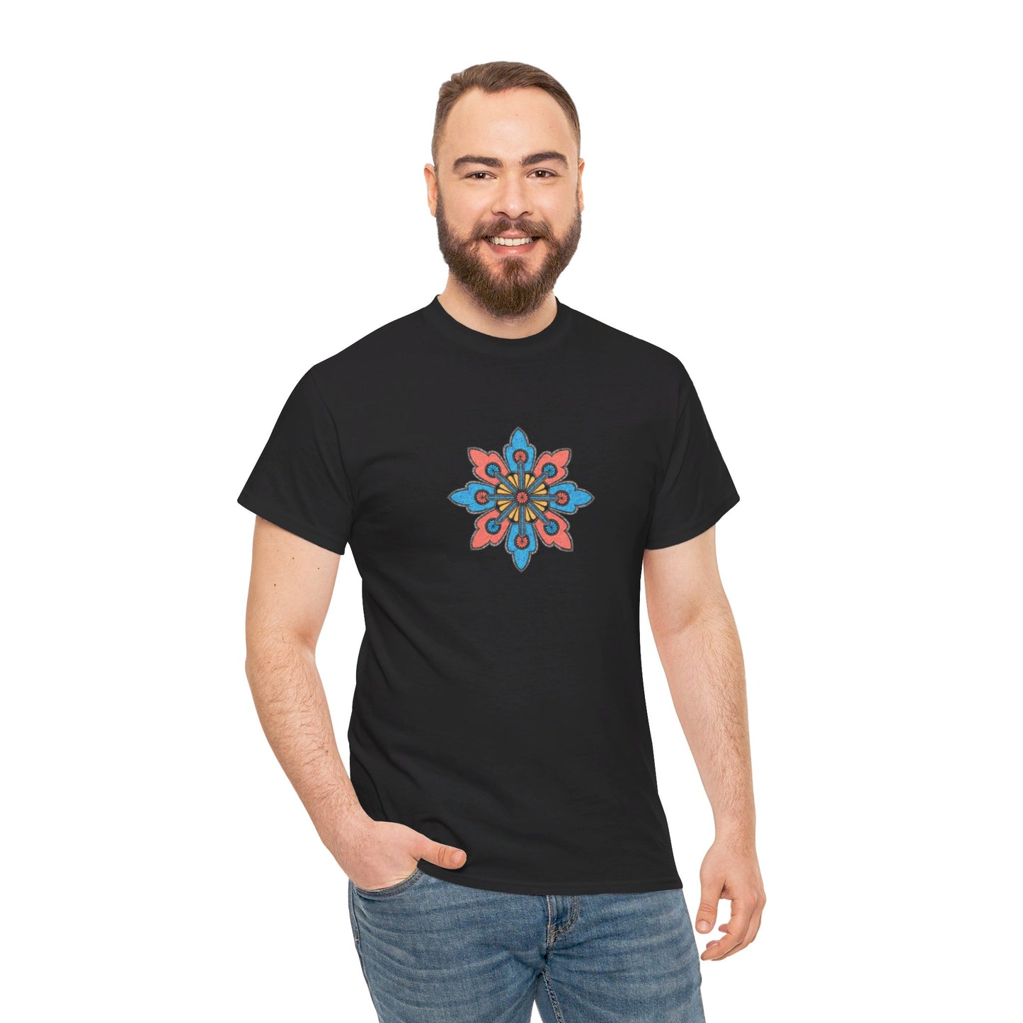 Concrete Flower V2 Dark Theme l Unisex Heavy Cotton Tee