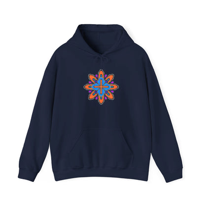 Concrete Flower V3 Dark Theme | Unisex Heavy Blend™ Hooded Sweatshirt