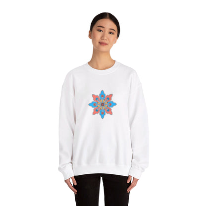 Concrete Flower V2 Light Theme | Unisex Heavy Blend™ Crewneck Sweatshirt