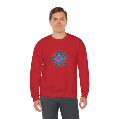 Concrete Flower V1 Dark Theme | Unisex Heavy Blend™ Crewneck Sweatshirt