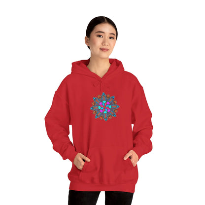 Concrete Flower V1 Dark Theme | Unisex Heavy Blend™ Hooded Sweatshirt