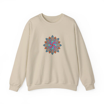 Concrete Flower V1 Light Theme | Unisex Heavy Blend™ Crewneck Sweatshirt