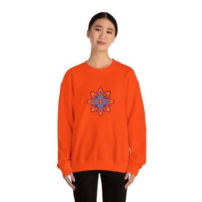 Concrete Flower V3 Light Theme | Unisex Heavy Blend™ Crewneck Sweatshirt