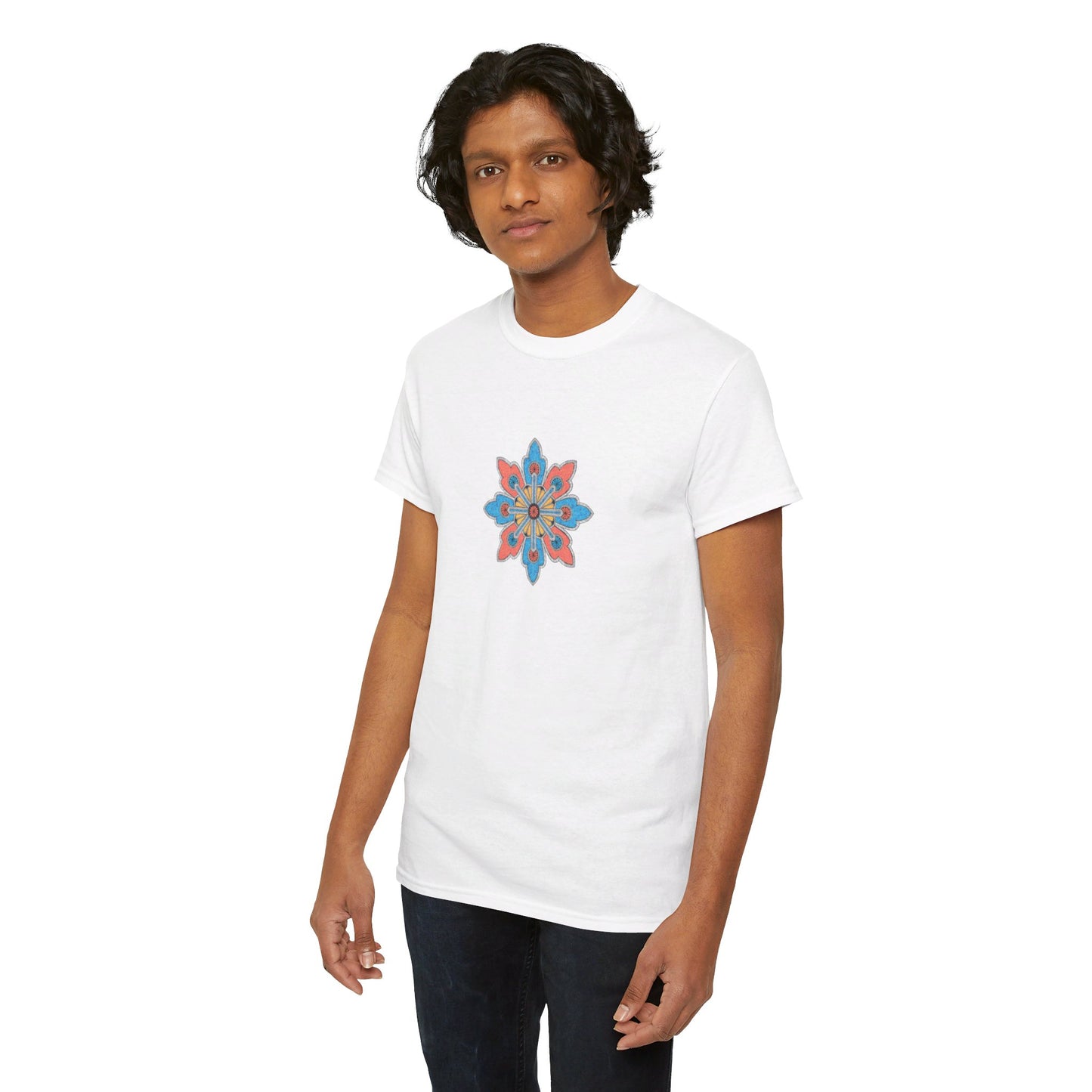 Concrete Flower V2 Light Theme l Unisex Heavy Cotton Tee