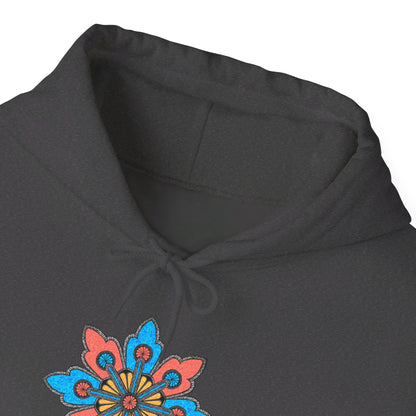 Concrete Flower V2 Dark Theme | Unisex Heavy Blend™ Hooded Sweatshirt