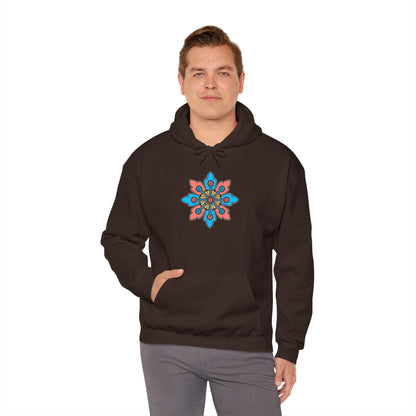 Concrete Flower V2 Dark Theme | Unisex Heavy Blend™ Hooded Sweatshirt