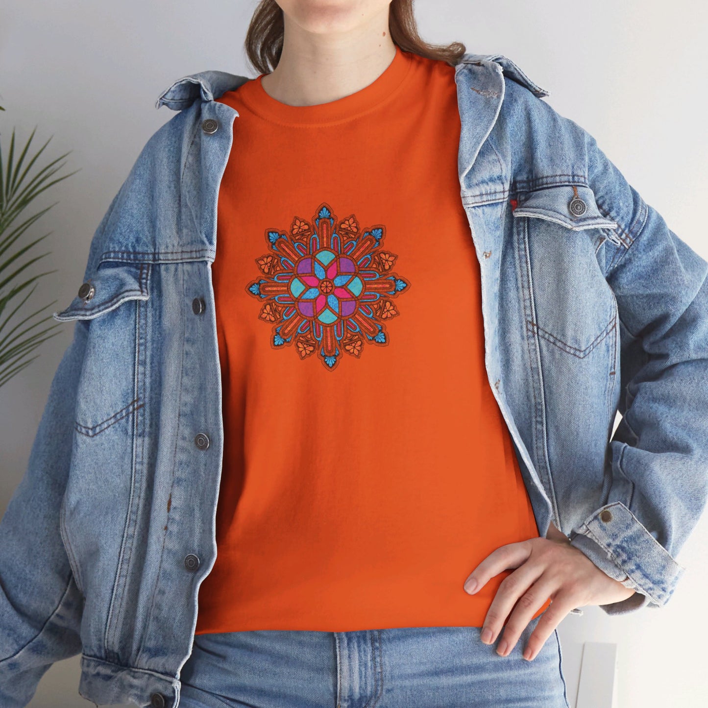 Concrete Flower V1 Light Theme l Unisex Heavy Cotton Tee