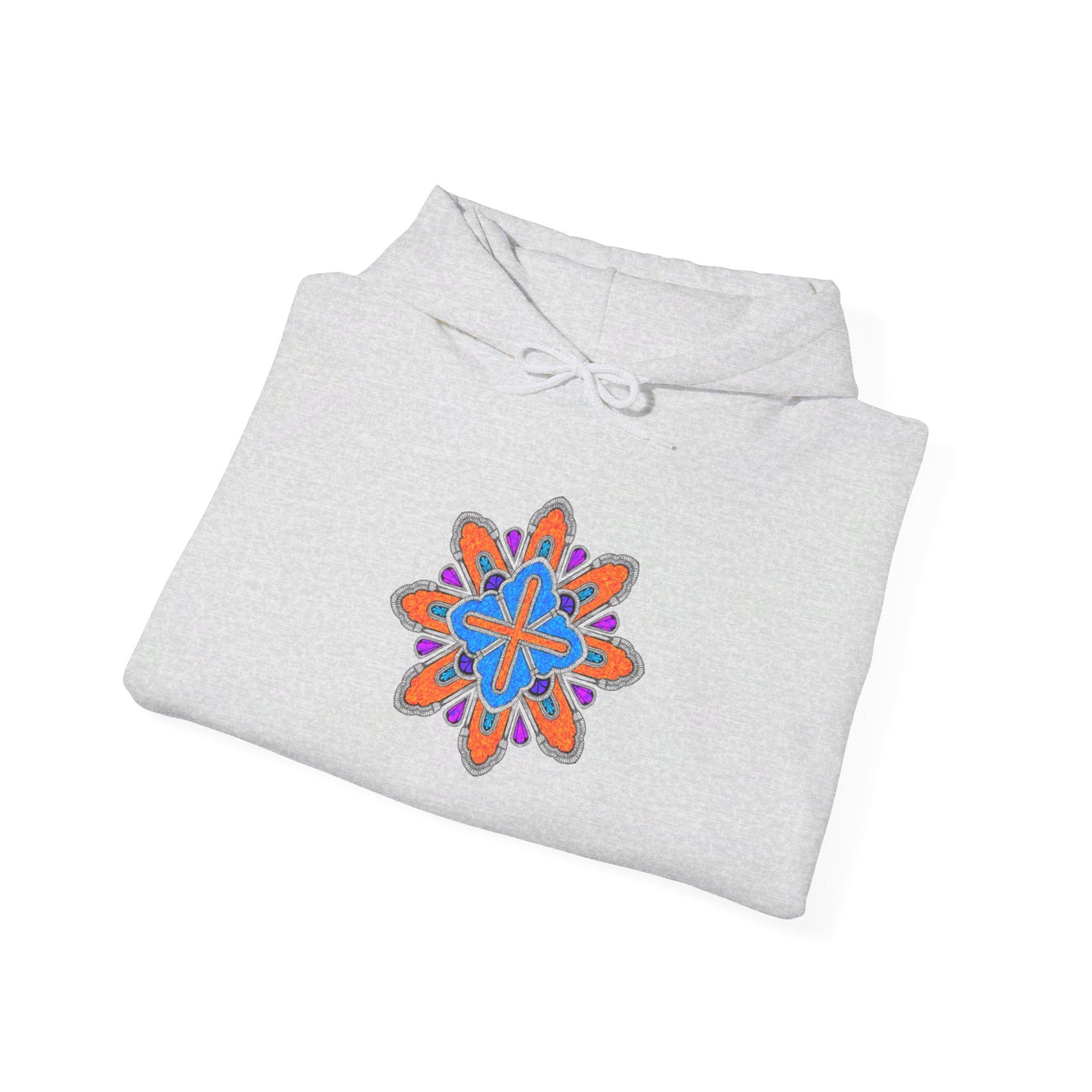 Concrete Flower V3 Light Theme | Unisex Heavy Blend™ Hooded Sweatshirt