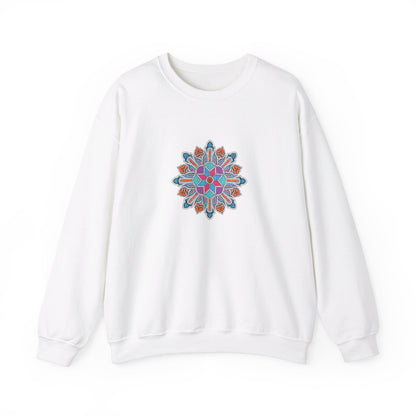 Concrete Flower V1 Light Theme | Unisex Heavy Blend™ Crewneck Sweatshirt