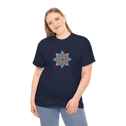 Concrete Flower V2 Dark Theme l Unisex Heavy Cotton Tee