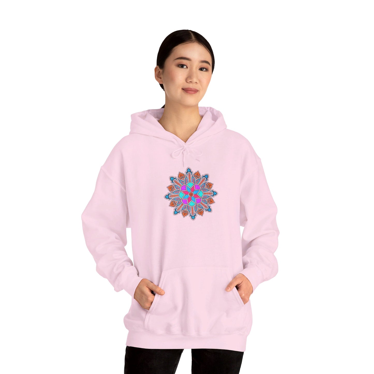 Concrete Flower V1 Light Theme | Unisex Heavy Blend™ Hooded Sweatshirt