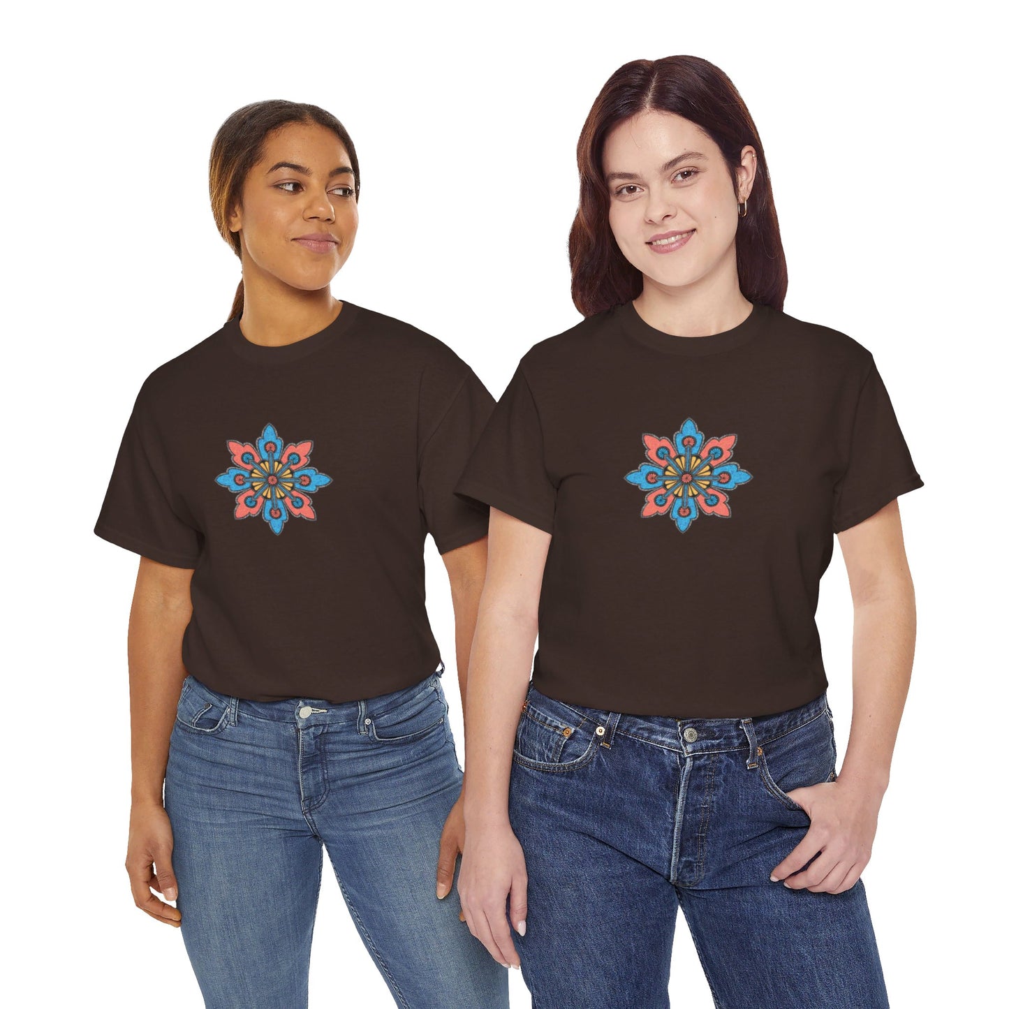 Concrete Flower V2 Dark Theme l Unisex Heavy Cotton Tee