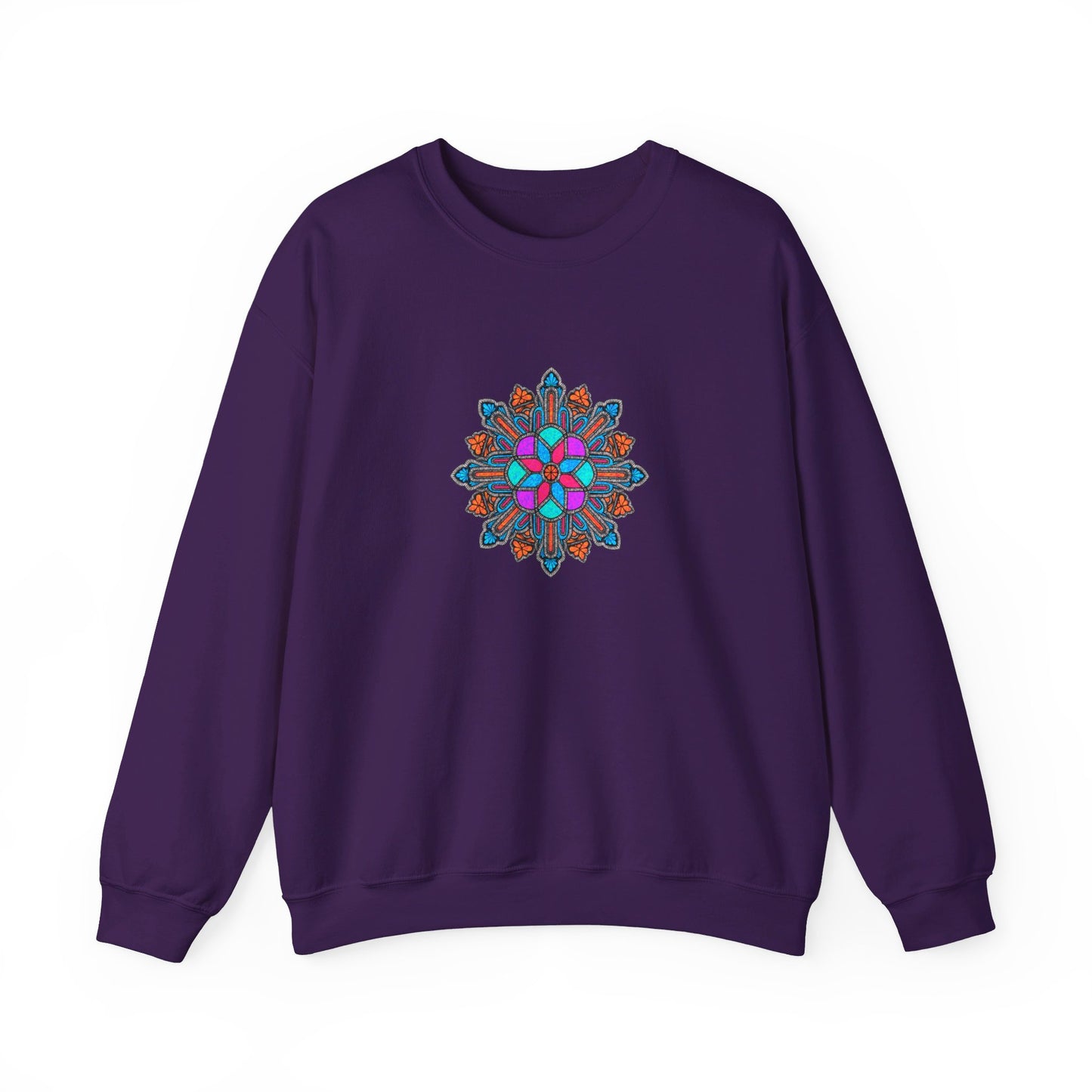 Concrete Flower V1 Dark Theme | Unisex Heavy Blend™ Crewneck Sweatshirt