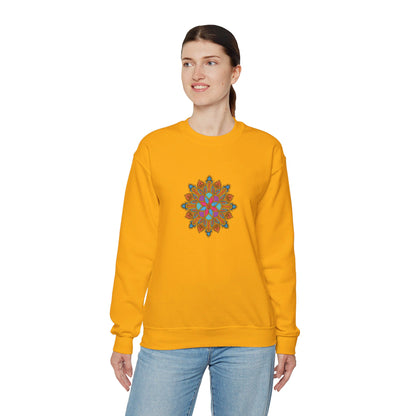 Concrete Flower V1 Light Theme | Unisex Heavy Blend™ Crewneck Sweatshirt