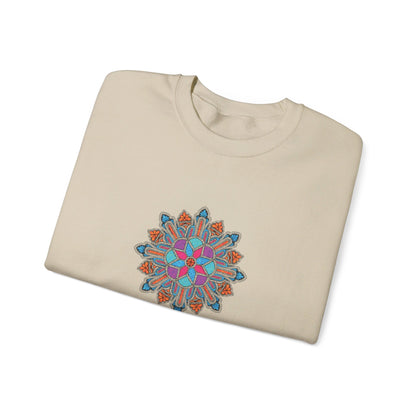 Concrete Flower V1 Light Theme | Unisex Heavy Blend™ Crewneck Sweatshirt