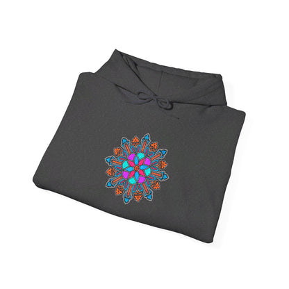 Concrete Flower V1 Dark Theme | Unisex Heavy Blend™ Hooded Sweatshirt