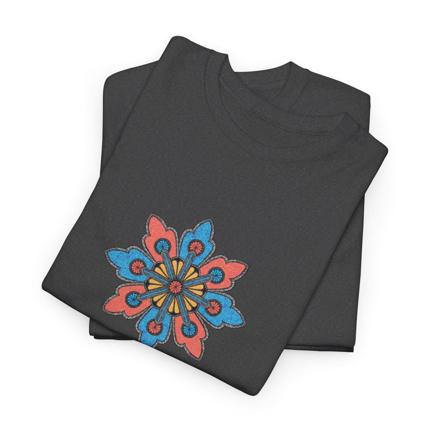 Concrete Flower V2 Dark Theme l Unisex Heavy Cotton Tee