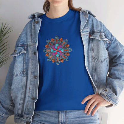 Concrete Flower V1 Dark Theme l Unisex Heavy Cotton Tee