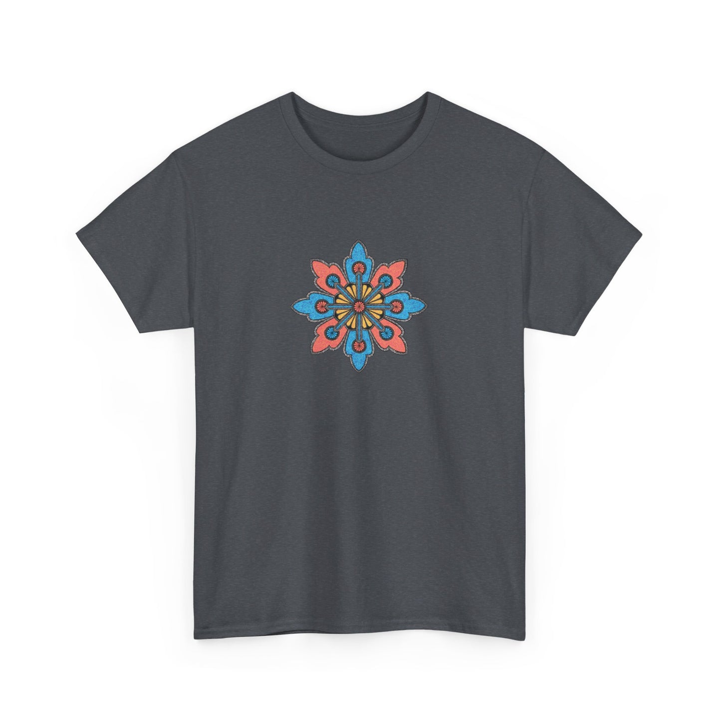 Concrete Flower V2 Dark Theme l Unisex Heavy Cotton Tee