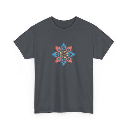 Concrete Flower V2 Dark Theme l Unisex Heavy Cotton Tee