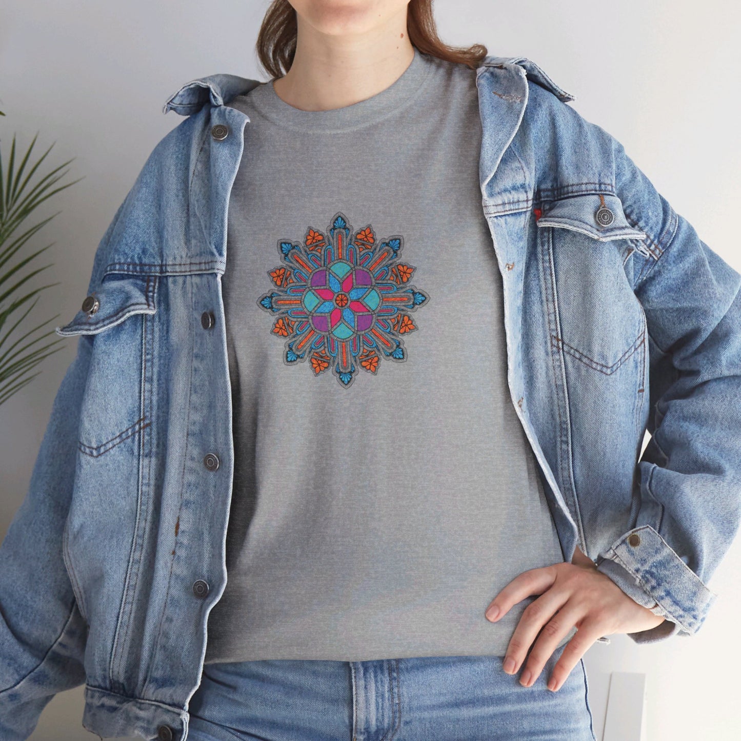 Concrete Flower V1 Light Theme l Unisex Heavy Cotton Tee