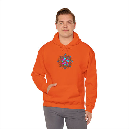 Concrete Flower V1 Light Theme | Unisex Heavy Blend™ Hooded Sweatshirt